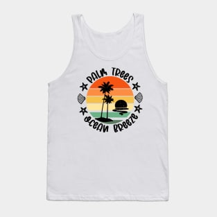Palm Trees - Ocean Breeze Tank Top